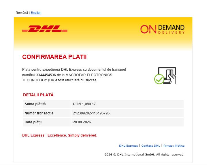 DHL Romania payment confirmation transaction 212399202-116196796